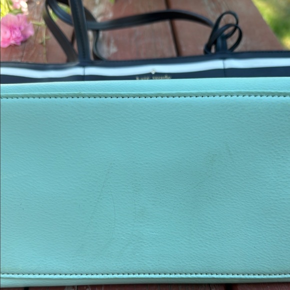 Kate Spade Black and Mint Striped Tote - Picture 4 of 12